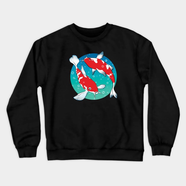 Japanese Koi Fish Crewneck Sweatshirt by TMBTM